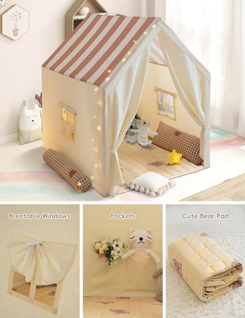Kids Tent Indoor & Outdoor Toddler Tent Kids Playhouse Tent Play Tent Large Kids Playhouse Tent Toys