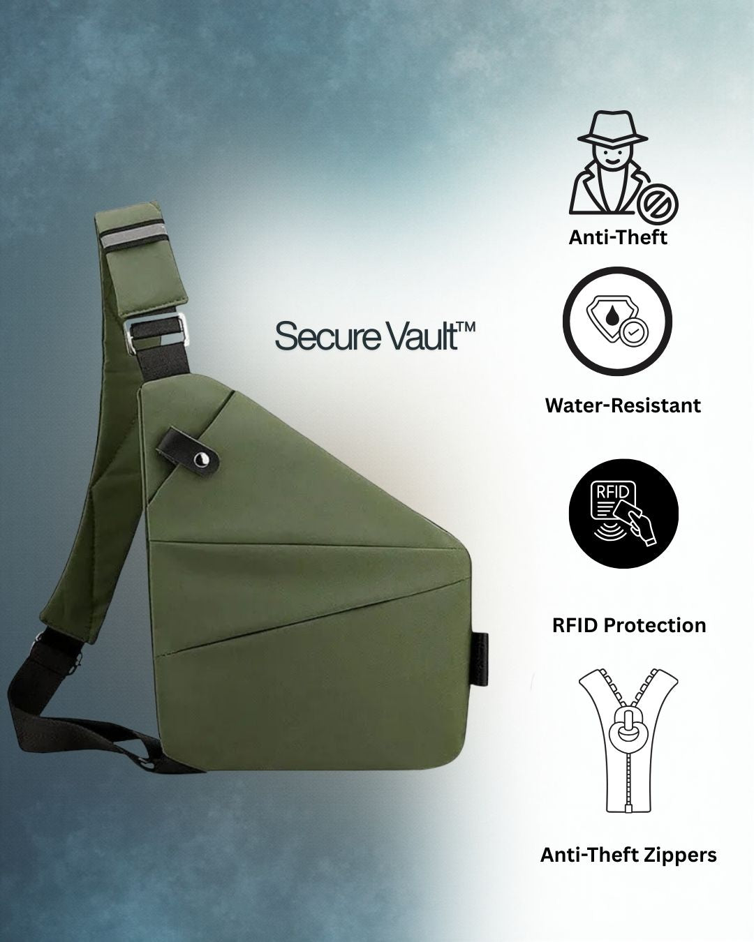 Secure Vault™ Anti-Theft Crossbody Bag