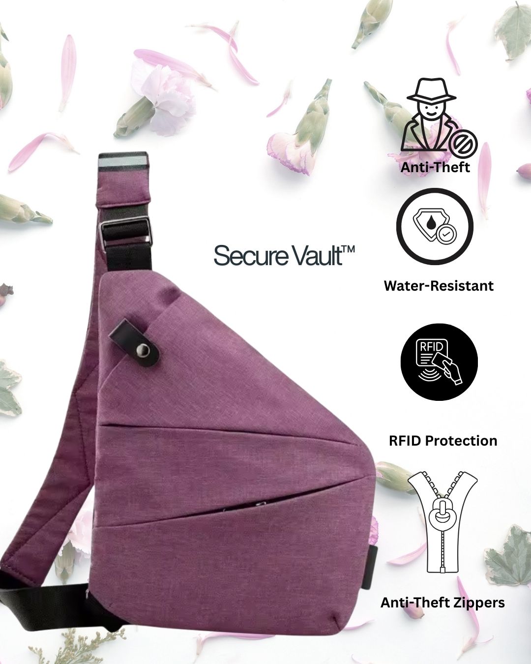 Secure Vault™ Anti-Theft Crossbody Bag